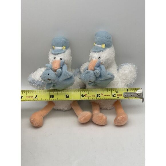 Baby Gund Stork Plush It's a boy 58811 Twins Stuffed Animals lot of 2 - Picture 3 of 7